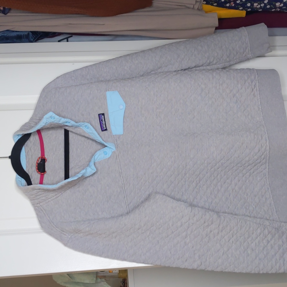 Women's Organic Cotton Quilt Snap-T® Pullover in Heather Gray